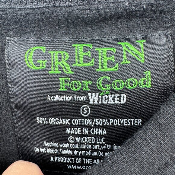 Musical WICKED Twilled Stitched embroidered size small Sweatshirt The Wonderful - Picture 4 of 7